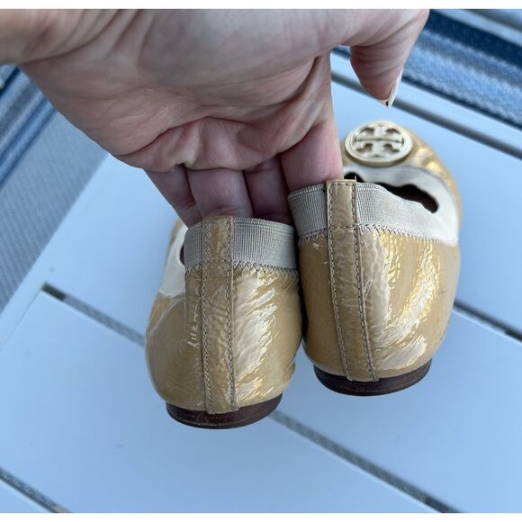 Tory Burch Caroline Ballet Flats - Size 6.5 - Tan - Picture 6 of 7